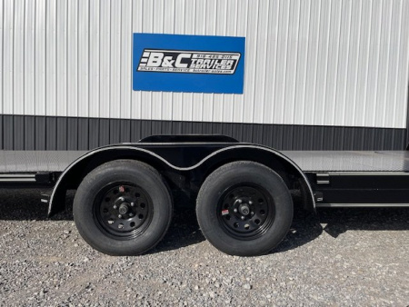 New 2025 DAVIDSON 83X20 FULL TILT CAR HAULER, STEEL FLOOR, (2)3500lb AXLES