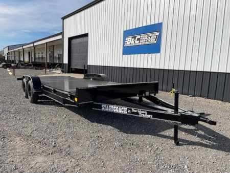 New 2025 DAVIDSON 83X20 FULL TILT CAR HAULER, STEEL FLOOR, (2)3500lb AXLES