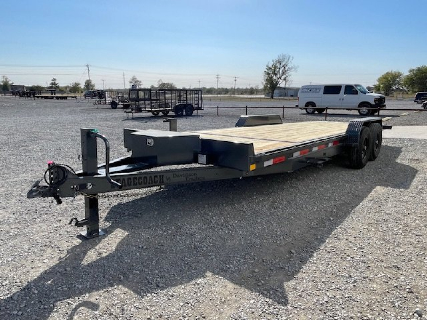 New 2025 DAVIDSON 83X22 (18+4) EQUIPMENT/CAR HAULER TILT BED W/(2) 7K AXLES