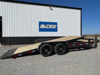 New 2025 DAVIDSON 83X22 (18+4) EQUIPMENT/CAR HAULER TILT BED W/(2) 7K AXLES