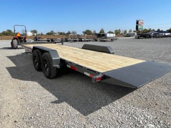 New 2025 DAVIDSON 83X22 (18+4) EQUIPMENT/CAR HAULER TILT BED W/(2) 7K AXLES