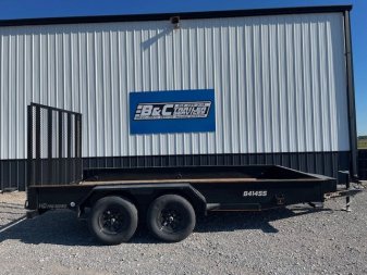 New 2024 DOOLITTLE 84X14 TANDEM AXLE UTILITY W/5' GATE, 15" WALLS