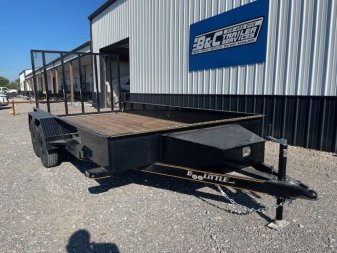 New 2024 DOOLITTLE 84X14 TANDEM AXLE UTILITY W/5' GATE, 15" WALLS