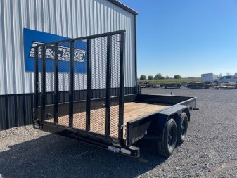 New 2024 DOOLITTLE 84X14 TANDEM AXLE UTILITY W/5' GATE, 15" WALLS