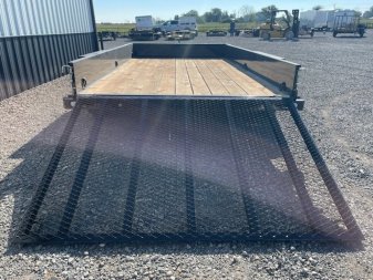 New 2024 DOOLITTLE 84X14 TANDEM AXLE UTILITY W/5' GATE, 15" WALLS
