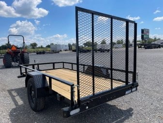New 2024 DOOLITTLE 5X10 (1)SINGLE AXLE UTILITY TRAILER W4' GATE