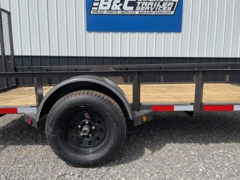 New 2024 LONGHORN 5X12 SINGLE (1)AXLE UTILITY W/4' GATE
