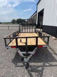 New 2024 LONGHORN 5X12 SINGLE (1)AXLE UTILITY W/4' GATE