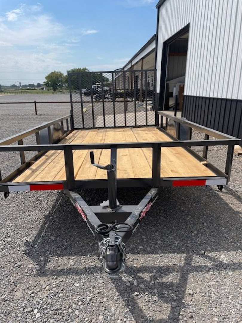 New 2024 LONGHORN 77X12 SINGLE (1)AXLE UTILITY W/4' GATE