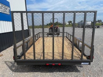 New 2024 LONGHORN 77X12 SINGLE (1)AXLE UTILITY W/4' GATE