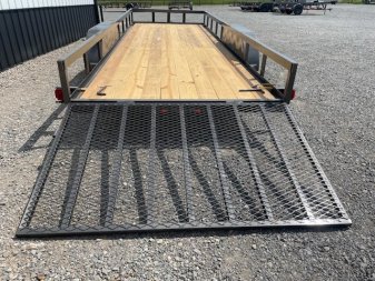 New 2024 LONGHORN 77X12 SINGLE (1)AXLE UTILITY W/4' GATE