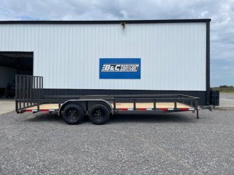 New 2024 LONGHORN 77X20' TANDEM (2)AXLE UTILITY W/4' GATE