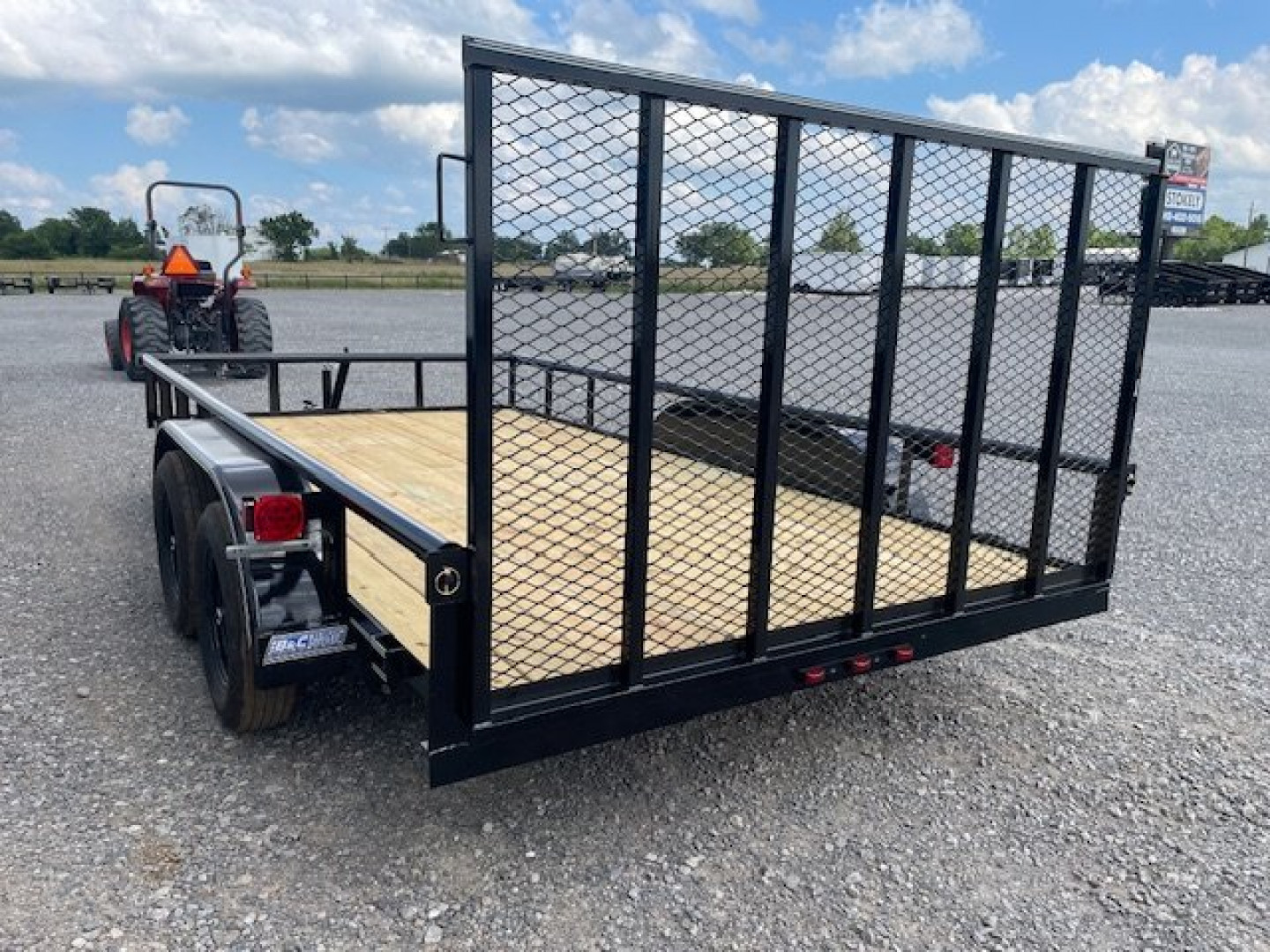 New 2024 DAVIDSON 83X14 TANDEM AXLE PIPE TOP UTILITY W/4' GATE