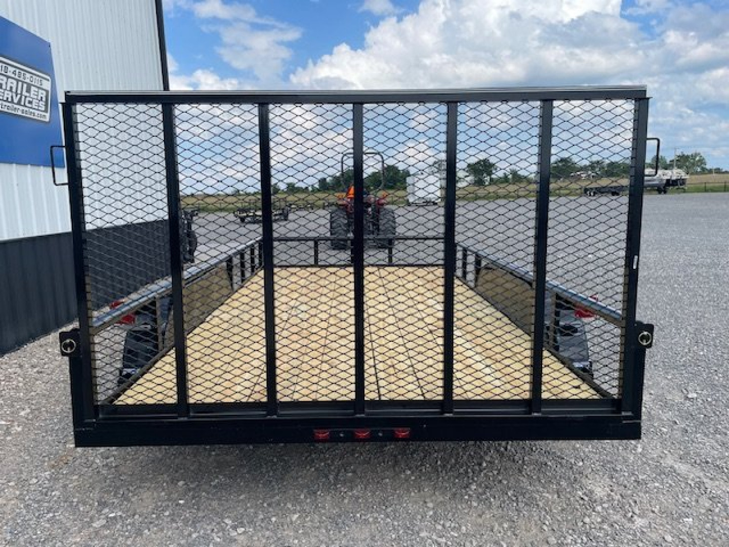 New 2024 DAVIDSON 83X14 TANDEM AXLE PIPE TOP UTILITY W/4' GATE