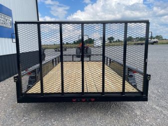 New 2024 DAVIDSON 83X14 TANDEM AXLE PIPE TOP UTILITY W/4' GATE
