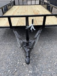 New 2024 DAVIDSON 83X14 (1)SINGLE AXLE ANGLE TOP UTILITY W/36" GATE, 2' DOVE TAIL