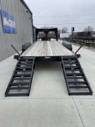 New LONGHORN 83X24 GOOSENECK LO BOY CAR HAULER  EQUIPMENT TRAILER (2)7K AXLES