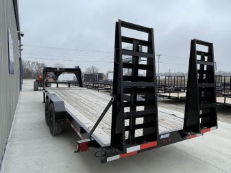 New LONGHORN 83X24 GOOSENECK LO BOY CAR HAULER  EQUIPMENT TRAILER (2)7K AXLES