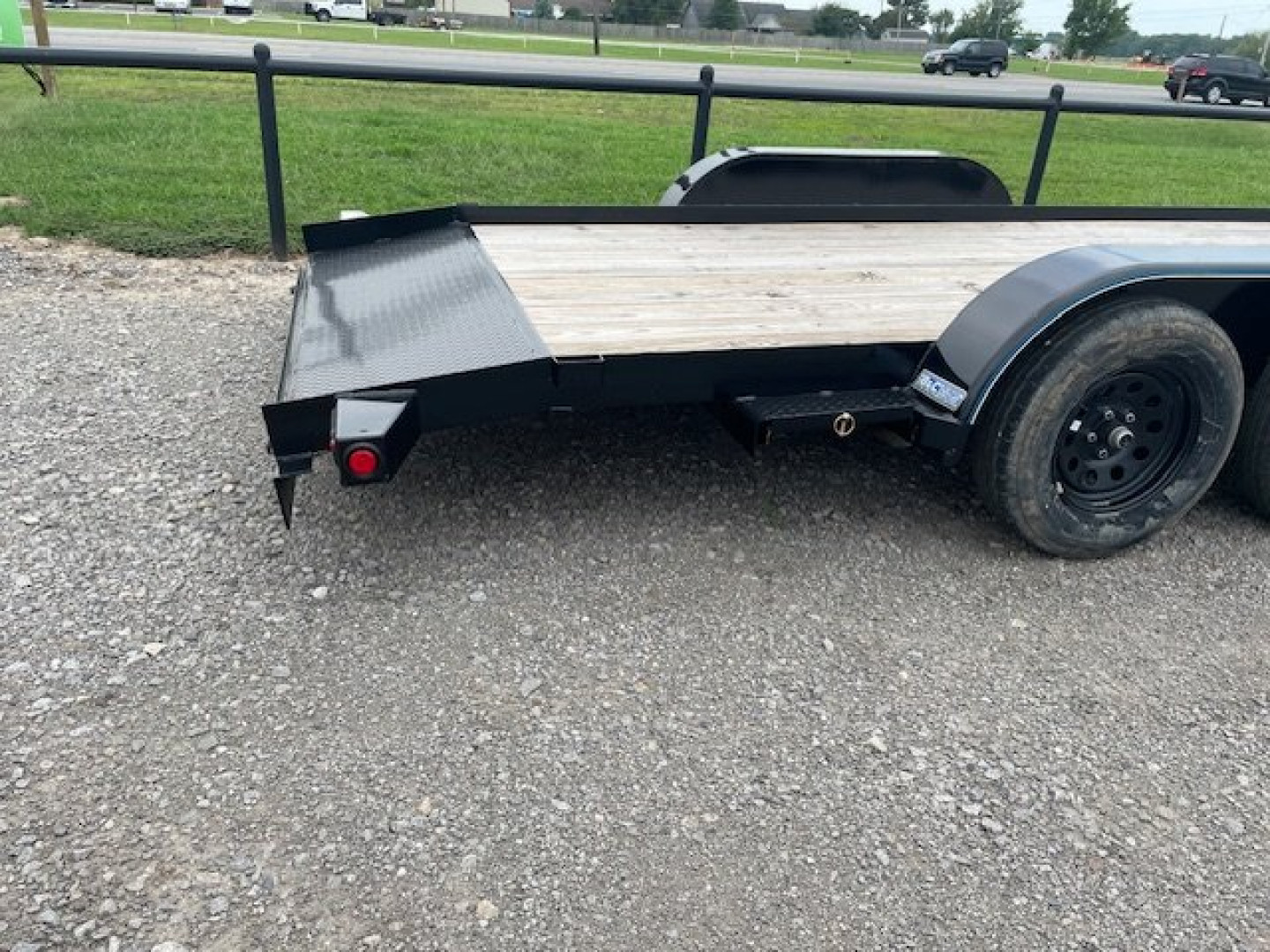 New 2024 TOP HAT 83X18 CAR HAULER W/ 4' RAMPS, 2' DOVETAIL
