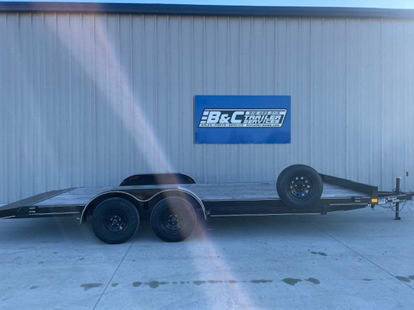 New 2025 DAVIDSON 83X20 CAR HAULER W/ PO RAMPS, WOOD FLOOR, 2' DIAMOND DOVE, TANDEM (2)3500#AXLES