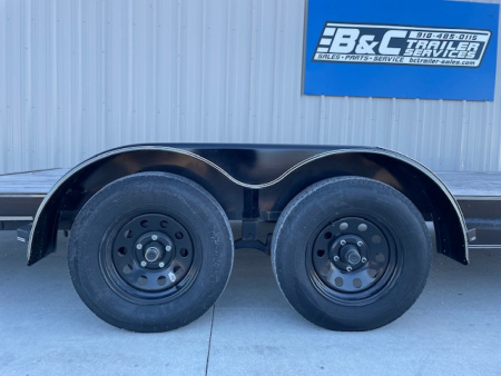 New 2025 DAVIDSON 83X20 CAR HAULER W/ PO RAMPS, WOOD FLOOR, 2' DIAMOND DOVE, TANDEM (2)3500#AXLES