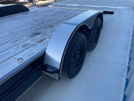 New 2025 DAVIDSON 83X20 CAR HAULER W/ PO RAMPS, WOOD FLOOR, 2' DIAMOND DOVE, TANDEM (2)3500#AXLES