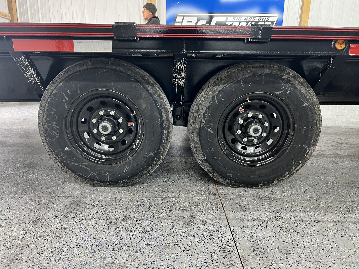 New 2024 LONGHORN 102X25 20+5 TANDEM AXLE GOOSENECK, 7000# AXLES SGL WHEEL W/ RAMPS