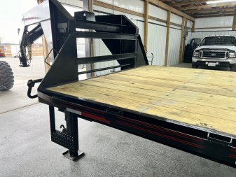 New 2024 LONGHORN 102X25 20+5 TANDEM AXLE GOOSENECK, 7000# AXLES SGL WHEEL W/ RAMPS