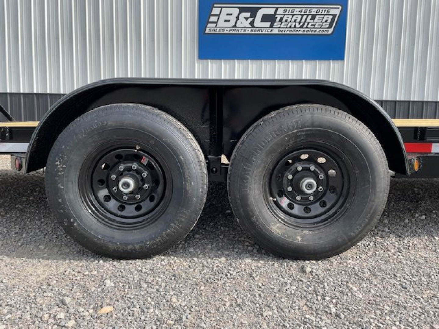 New NEW 2024 LONGHORN 83X24 BUMPER PULL EQUIP HAULER W/ (2) 7,000# TANDEM AXLES 5' FOLD UP DOZER RAMPS