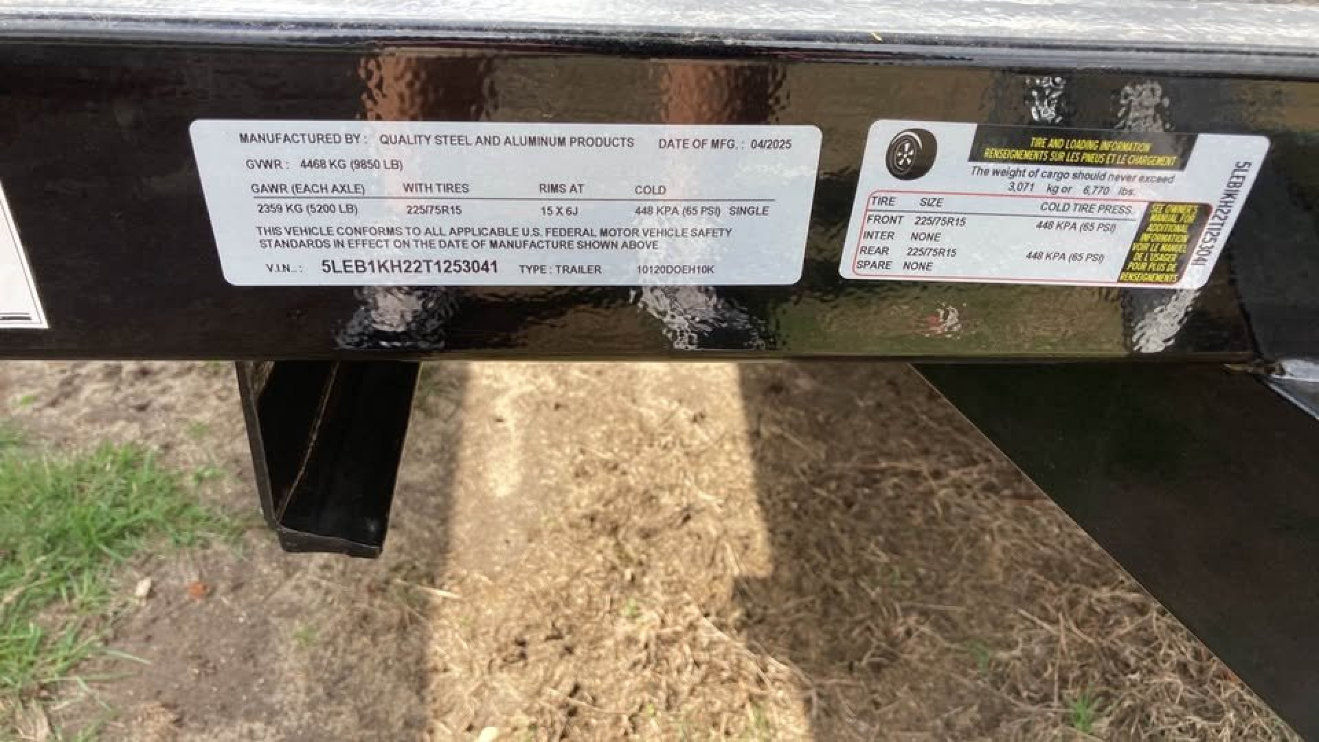 New 2026 Quality Steel and Aluminum 101x20 Deckover Trailer