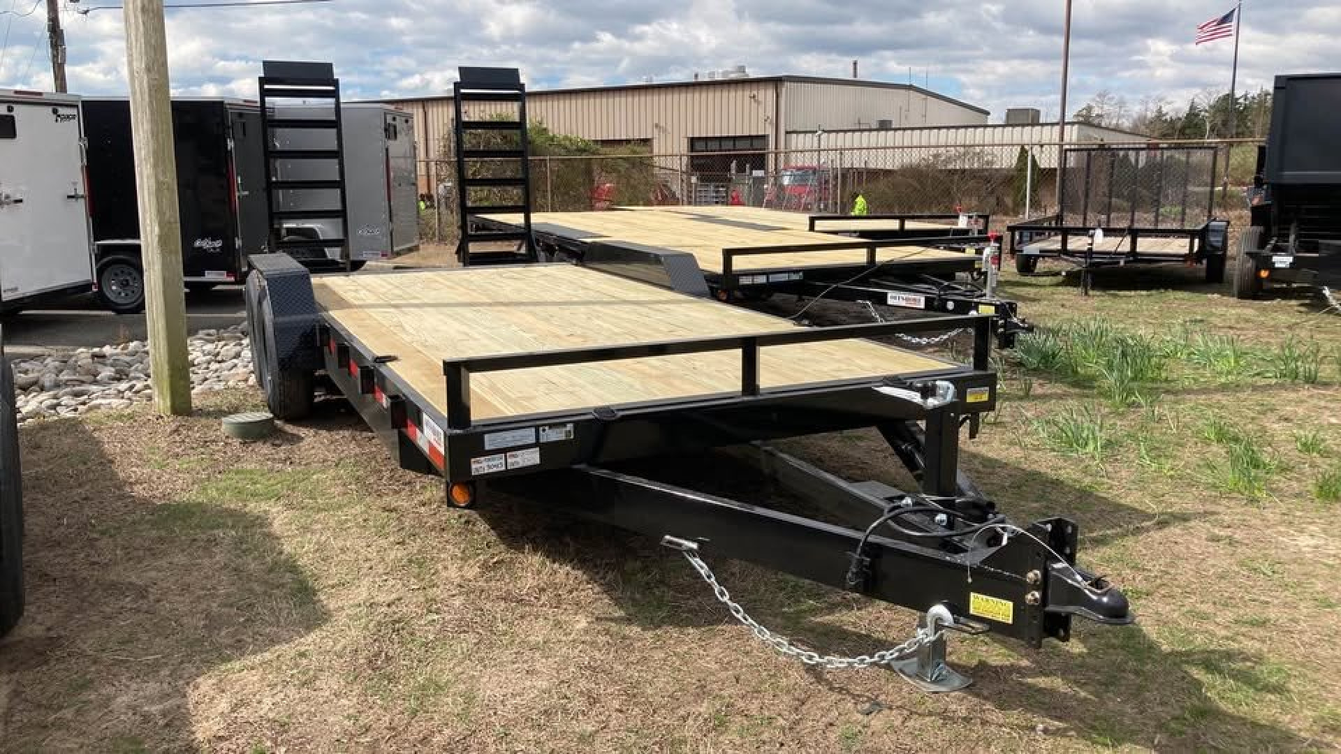 New 2026 Quality Steel and Aluminum 18' 14k gvwr Equipment Trailer