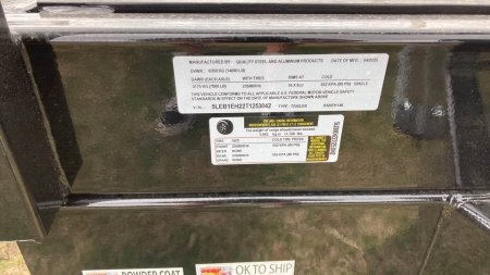 New 2026 Quality Steel and Aluminum 20' hydraulic Tilt Trailer