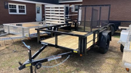 New 2026 Quality Steel and Aluminum 5x8 Utility Trailer