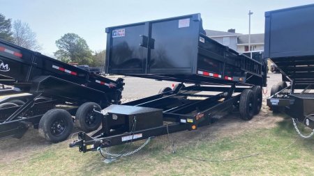 New 2026 Quality Steel and Aluminum 7x16 Dump Trailer