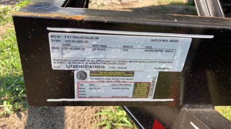 New 2026 P & T Trailers 5x10 Dump Trailer