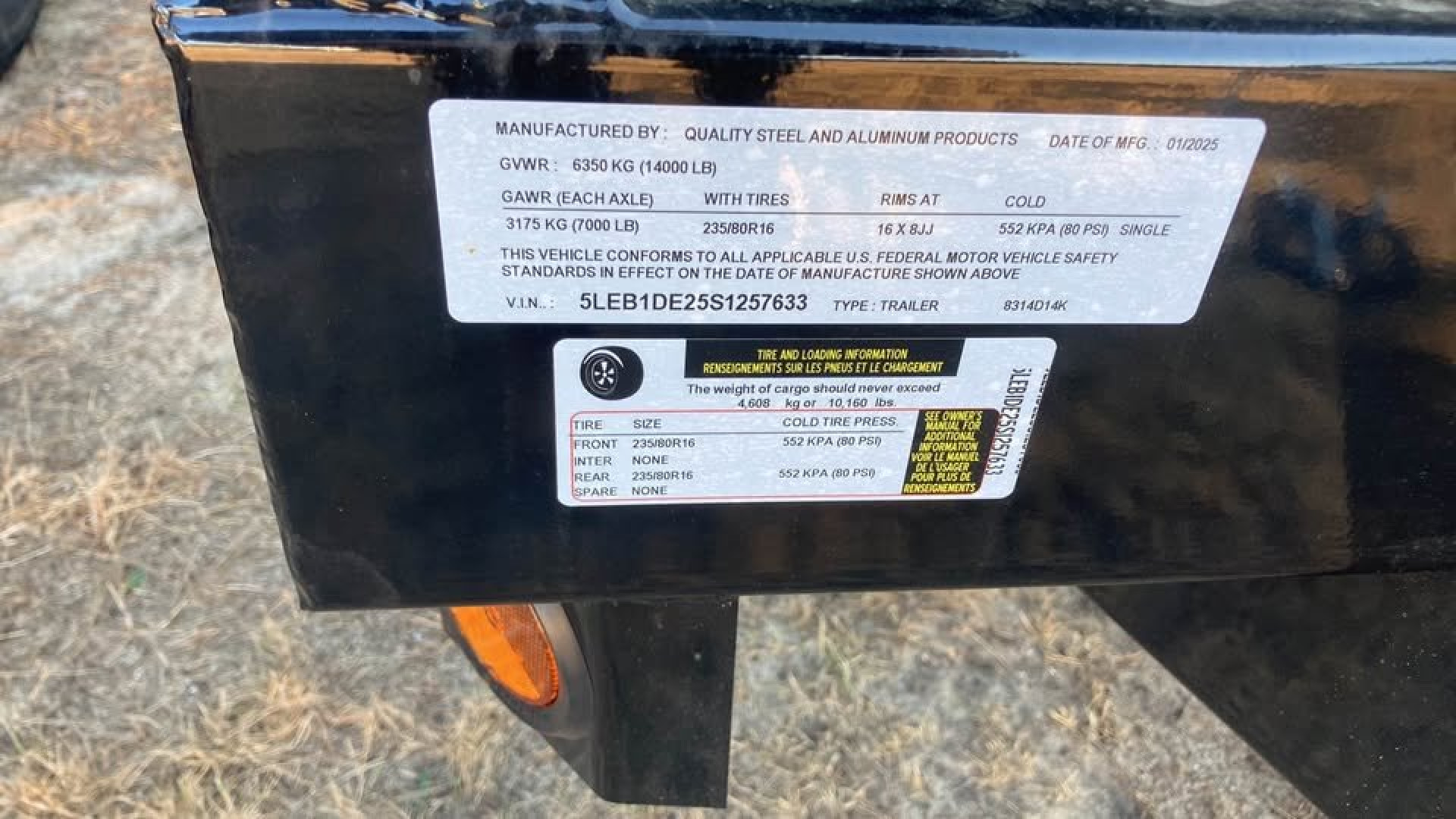 New 2025 Quality Steel and Aluminum 7x14 Dump Trailer