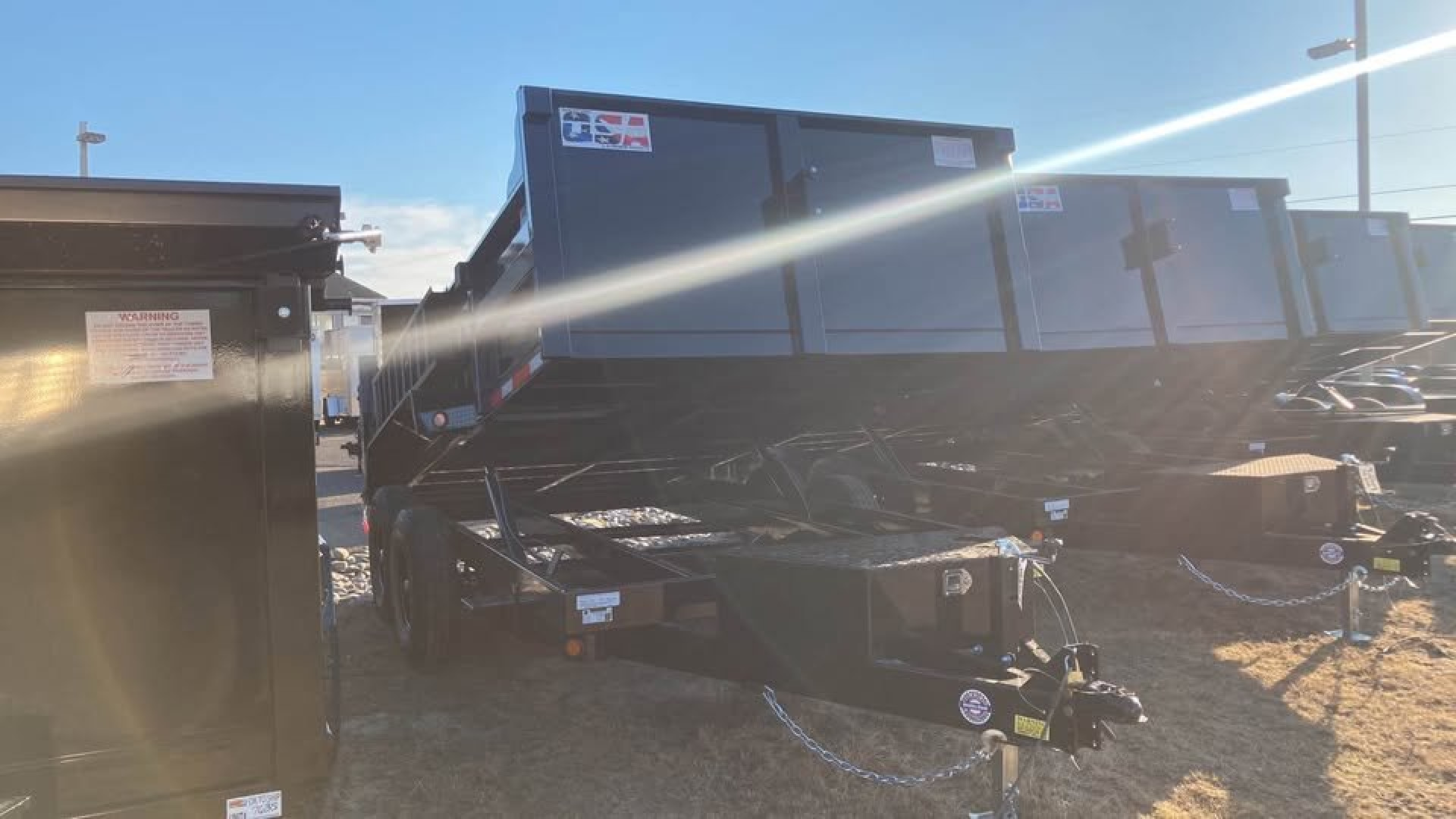 New 2025 Quality Steel and Aluminum 7x14 Dump Trailer