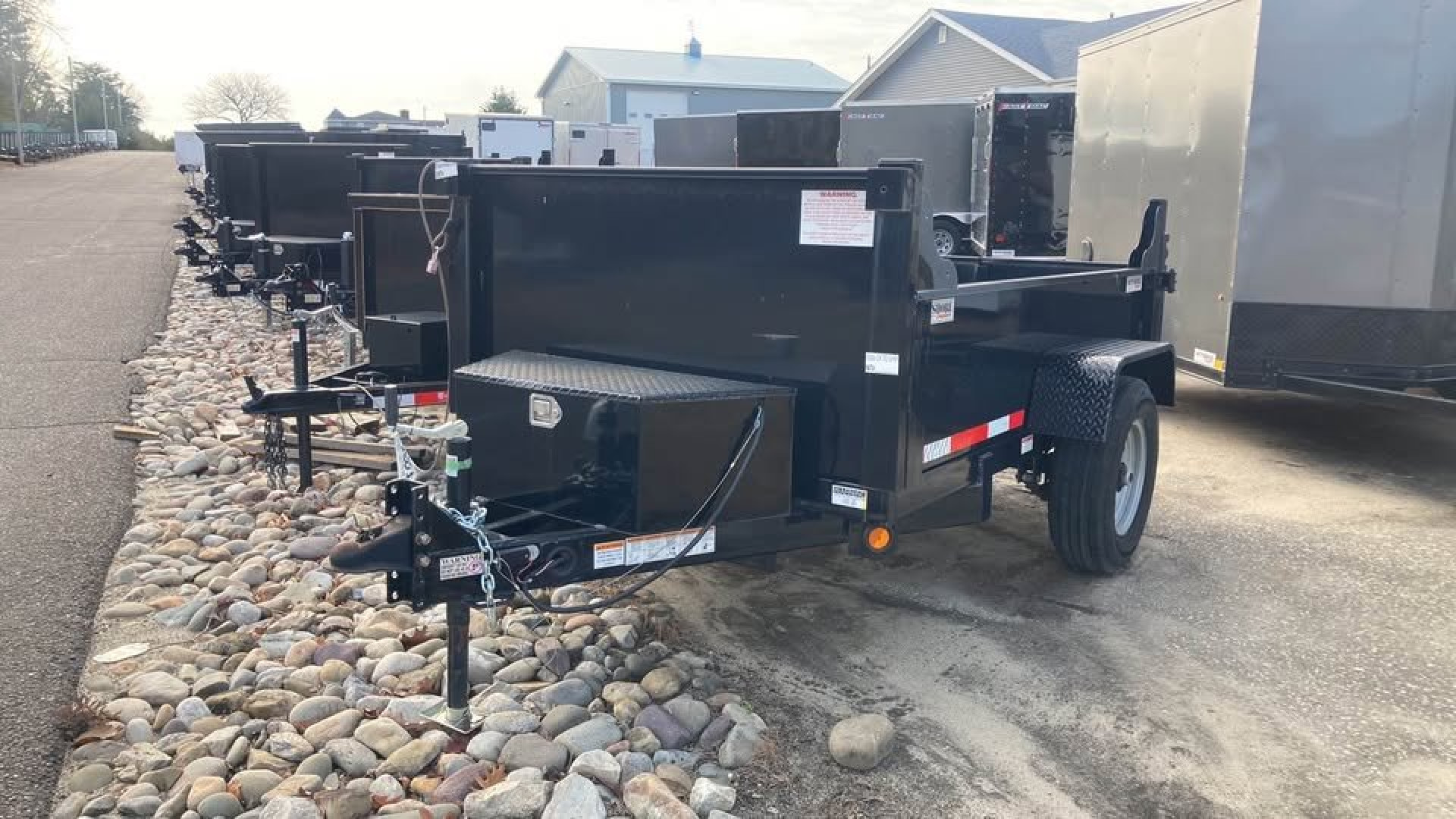 New 2025 Quality Steel and Aluminum 5x8 Dump Trailer