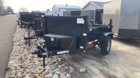 New 2025 Quality Steel and Aluminum 5x8 Dump Trailer