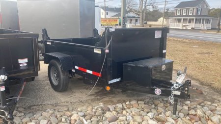 New 2025 Quality Steel and Aluminum 5x8 Dump Trailer