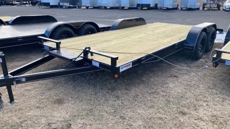 New 2025 P & T Trailers 18' wood deck Car Hauler