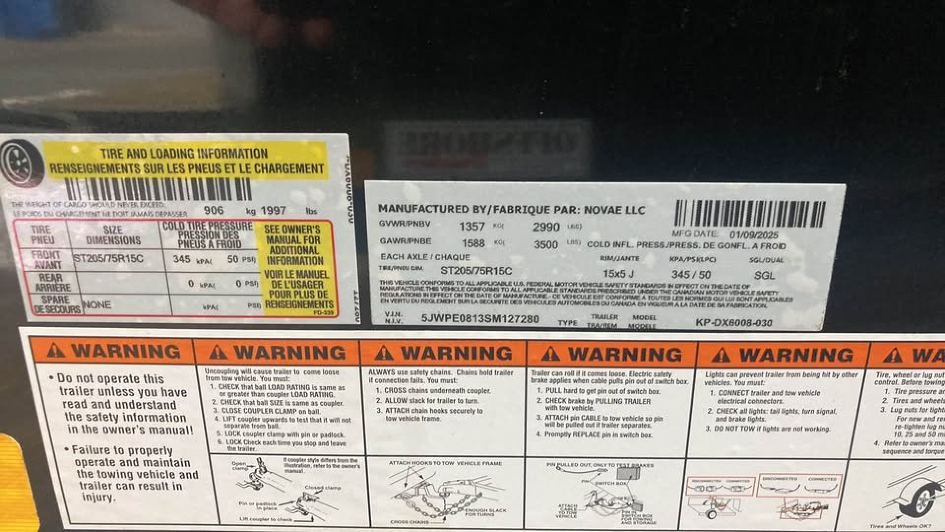 New 2025 Pace American 5x8 Cargo / Enclosed Trailer