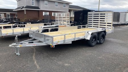 New 2026 Quality Steel and Aluminum 7x16 aluminum Utility Trailer