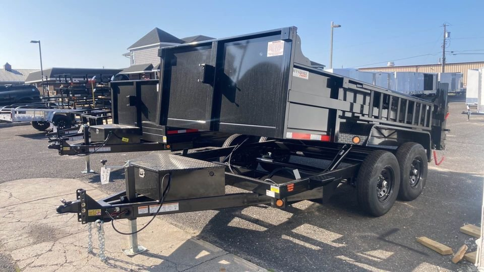 New 2024 Quality Steel and Aluminum 7x14 heavy duty Dump Trailer