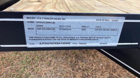 New 2025 P & T Trailers 5x10 landscape Utility Trailer