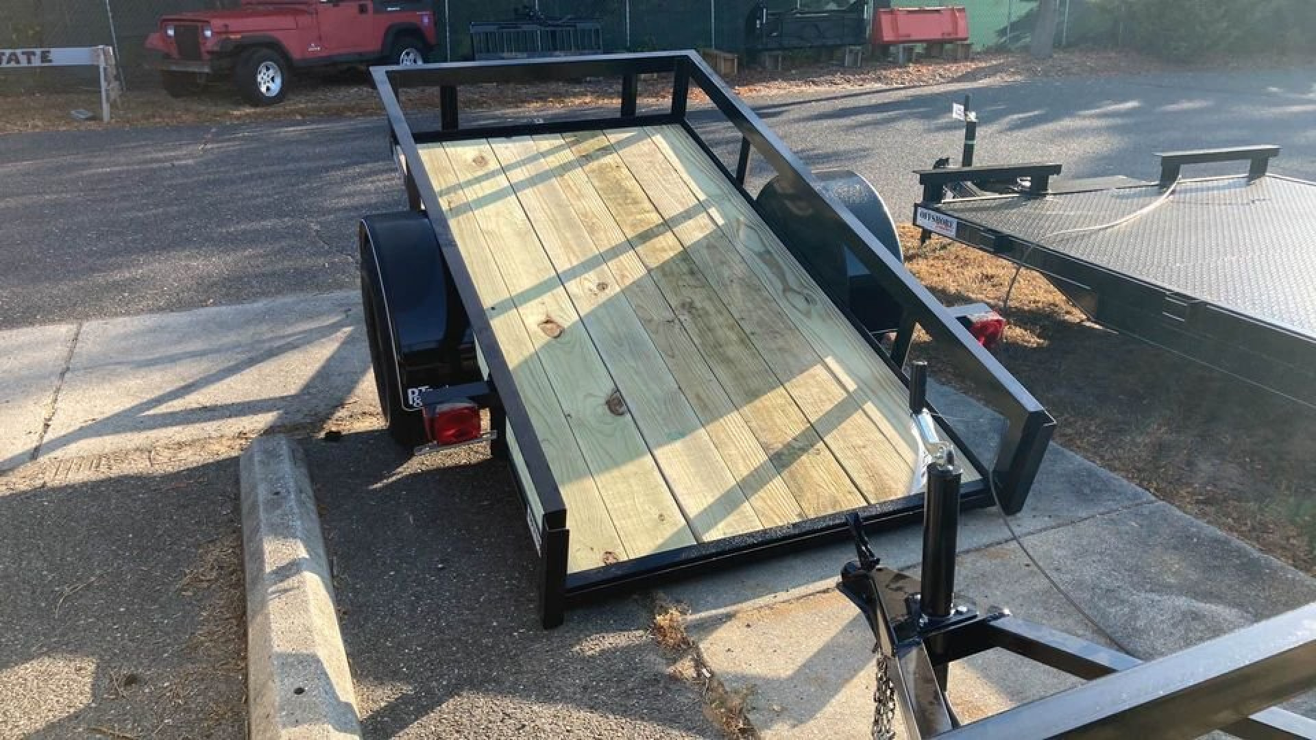 New 2025 P & T Trailers 4x8 utility Tilt Trailer