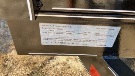 New 2025 P & T Trailers 5x10 Dump Trailer
