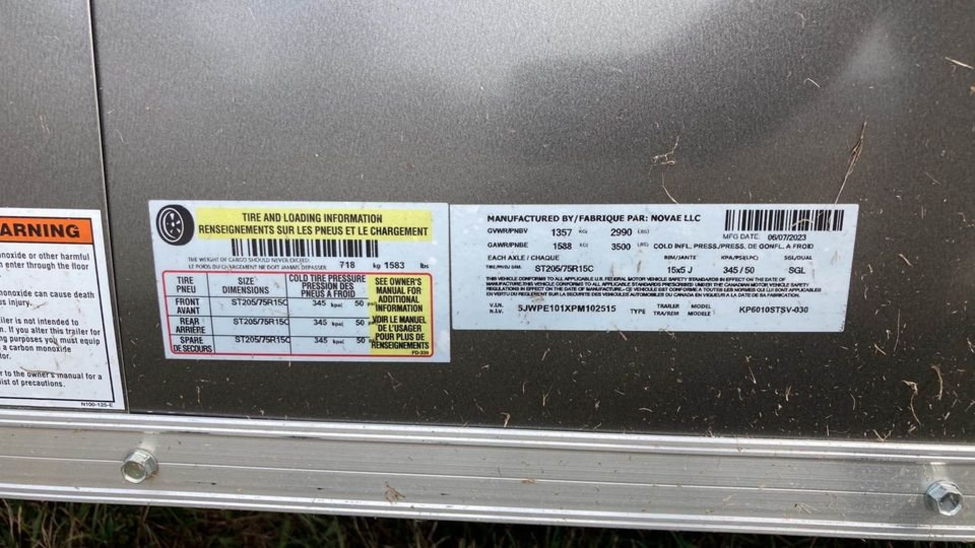 New 2023 Pace American 5x10 Cargo / Enclosed Trailer
