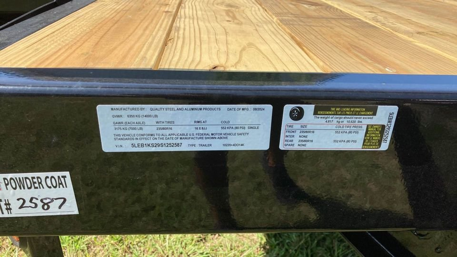 New 2025 Quality Steel and Aluminum 102x20+4 Equipment Trailer