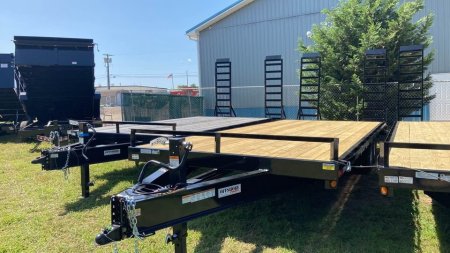 New 2025 Quality Steel and Aluminum 102x20+4 Equipment Trailer